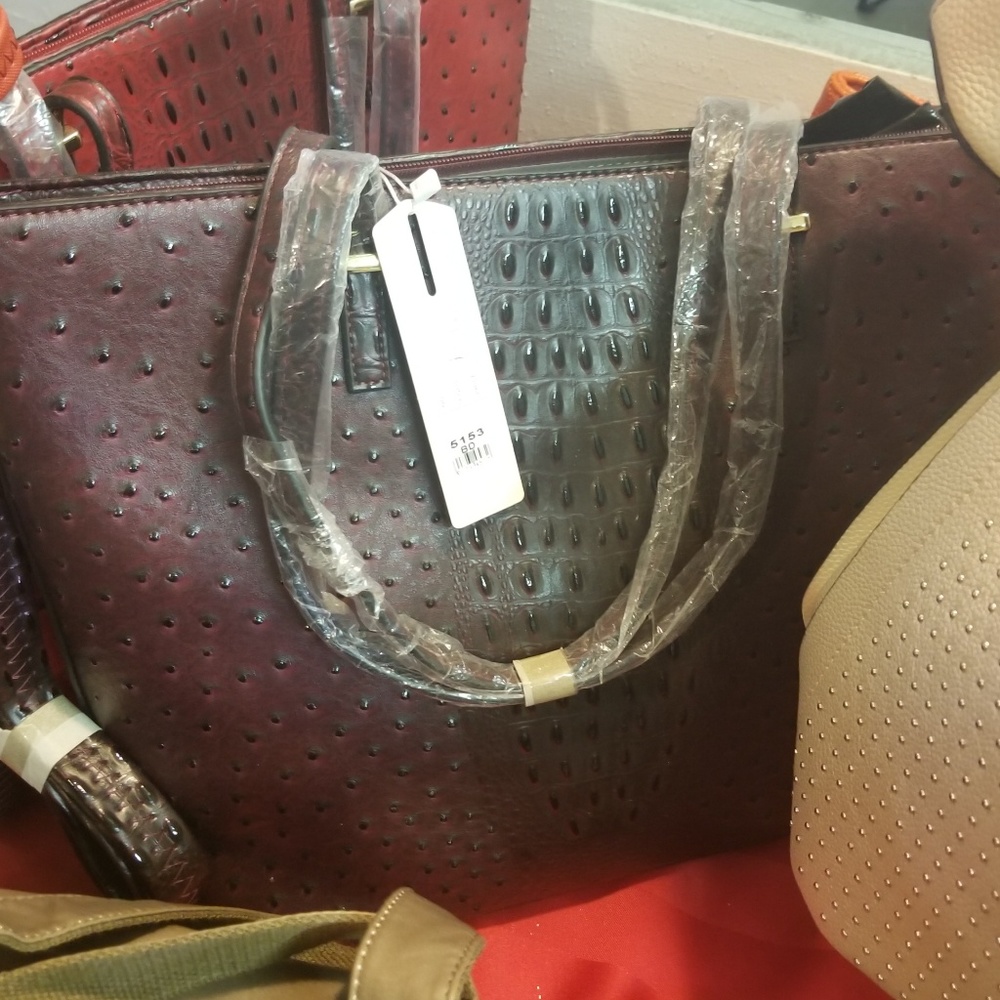 Darker maroon shoulder purse